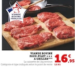 Viande bovine faux-filet à griller en promo à 16,95 € chez Hyper U Viande bovine faux-filet à griller dans le catalogue Hyper U