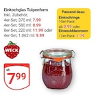 Einkochglas Tulpenform im Angebot bei GLOBUS in Frankenthal Einkochglas Tulpenform Angebote von WECK bei GLOBUS Frankenthal für 0,99 €