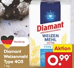 Weizen Mehl Extra Type im Netto Marken-Discount Prospekt Weizen Mehl Extra Type von Diamant im aktuellen Netto Marken-Discount Prospekt für 0,99 €