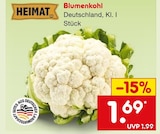 Blumenkohl bei Netto Marken-Discount im Prospekt "" für 1,69 €