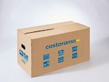 Promo Carton de déménagement avec poignées 20 kg Mottez H. 30 x L. 60 x l. 30 cm, capacité 54 L à 0,99 € dans le catalogue Castorama à Hénin-Beaumont