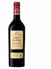 Aop bordeaux rouge - BARON DE LESTAC en promo chez Intermarché Saint-Cloud à 2,92 €