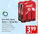 Aktuelles Coca-Cola, Fanta, Sprite oder Mezzo Mix Angebot bei famila Nordost in Neumünster ab 3,99 €