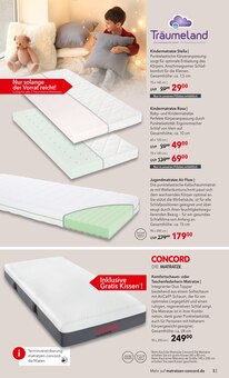 Matratze im aktuellen Matratzen Concord Prospekt (Aachen) Matratze im Matratzen Concord Prospekt "AUS LIEBE ZU GUTEM SCHLAF" mit 9 Seiten (Aachen)