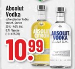 Absolut Citron oder Absolut Vodka Angebote von Absolut bei Trinkgut Borken für 10,99 €