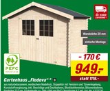 Aktuelles Gartenhaus „Flodova“ Angebot bei toom Baumarkt in Leipzig ab 949,00 €