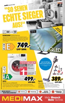 Aktueller MEDIMAX Prospekt "SO SEHEN ECHTE SIEGER AUS!" Seite 1 von 12 Seiten für Mettmann