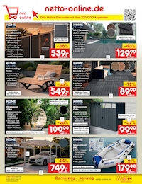 Hängesessel Angebot & Preis im aktuellen Netto Marken-Discount Prospekt Hängesessel Angebot im aktuellen Netto Marken-Discount Prospekt auf Seite 63