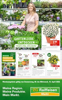 ZG Raiffeisen Prospekt GARTENLIEBE ENTDECKEN - FRÜHLING ERLEBEN! mit  Seiten in Eggenstein-Leopoldshafen und Umgebung