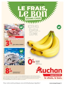 Promotion Poisson dans le prospectus Auchan Supermarché, valable du 17/03/2026 au 23/03/2026 Promo Poisson dans le catalogue Auchan Supermarché du moment à la page 1