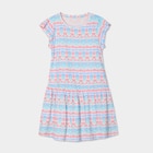 Robe courte évasée à volants ecru fille - La Halle Robe courte évasée à volants ecru fille à 3,49 € dans le catalogue La Halle