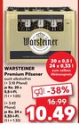 Premium Pilsener Angebote von Warsteiner bei Kaufland Kempen für 10,49 €