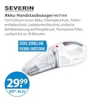 Akku-Handstaubsauger HV7144 von Severin im aktuellen V-Markt Prospekt für 29,99 €
