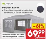 Partyzelt im Angebot bei Netto Marken-Discount in Ludwigshafen Partyzelt Angebote von Juskys bei Netto Marken-Discount Ludwigshafen für 69,99 €