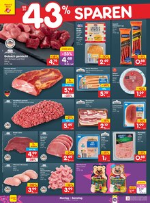 Fleisch im Netto Marken-Discount Prospekt "Aktuelle Angebote" mit 45 Seiten (Magdeburg)
