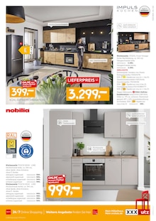 Küche im aktuellen XXXLutz Möbelhäuser Prospekt (Mannheim) Küche im XXXLutz Möbelhäuser Prospekt "KÜCHEN-PREISHITS!" mit 8 Seiten (Mannheim)