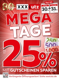 Möbel & Einrichtung Prospekt von XXXLutz Möbelhäuser Flieth-Stegelitz XXXLutz Möbelhäuser Prospekt: "MEGATAGE", 4 Seiten, 26.05.2025 - 01.06.2025