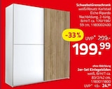 Schlafzimmerschrank im ROLLER Prospekt Schwebetürenschrank im aktuellen ROLLER Prospekt für 24,99 €