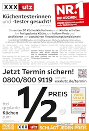 Möbel & Einrichtung Prospekt von XXXLutz Möbelhäuser Mülheim XXXLutz Möbelhäuser Prospekt: "Küchen zum halben Preis", 6 Seiten, 02.03.2026 - 15.03.2026