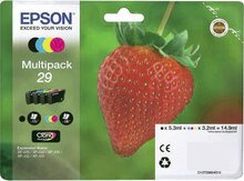 Cartouches Pack de 4 cartouches T2986 Noir + Couleur Fraise - Géant Casino à Vanves Cartouches Pack de 4 cartouches T2986 Noir + Couleur Fraise en promo chez Géant Casino Vanves à 35,01 €
