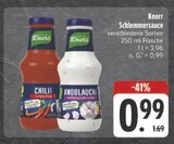 Schlemmersauce Chili im Angebot bei E center in Jena Schlemmersauce Chili Angebote von Knorr bei E center Jena für 0,99 €