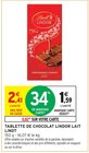 Tablette de chocolat Lindor lait - Lindt en promo chez Intermarché Aubagne à 1,59 €