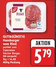 Hamburger vom Rind von GUT&GÜNSTIG im aktuellen EDEKA Prospekt