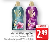 Weichspüler im Angebot bei E center in Neu-Ulm Weichspüler Angebote von Vernel bei E center Neu-Ulm für 2,49 €