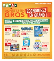 Catalogue Supermarchés Match à Saint-Amand-les-Eaux cette semaine, valable du 12/05/2026 au 24/05/2026 Prospectus Supermarchés Match à Saint-Amand-les-Eaux, "ACHETEZ EN GROS ÉCONOMISEZ EN GRAND !", 4 pages de promos valables du 12/05/2026 au 24/05/2026