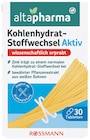 Kohlenhydrat-Stoffwechsel Aktiv oder Omega-3 Algenöl im Rossmann Prospekt Kohlenhydrat-Stoffwechsel Aktiv oder Omega-3 Algenöl von Altapharma im aktuellen Rossmann Prospekt für 3,20 €