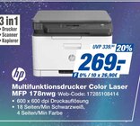 Multifunktionsdrucker Color Laser MFP 178nwG Angebote von HP bei expert Würzburg für 269,00 €