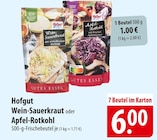 Wein-Sauerkraut im Angebot bei famila Nordost in Kiel Wein-Sauerkraut Angebote von Hofgut bei famila Nordost Kiel für 1,00 €