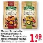 Bruschette Brotchips Tomato, Olives and Oregano oder Mediterranean Vegetables Angebote von Maretti bei E center Weinheim für 1,49 €