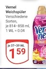 Weichspüler im Angebot bei GLOBUS in Saarlouis Weichspüler Angebote von Vernel bei GLOBUS Saarlouis für 1,59 €
