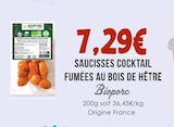Saucisses cocktail fumées au bois de hêtre - BIOPORC en promo chez Naturalia Saucisses cocktail fumées au bois de hêtre - BIOPORC dans le catalogue Naturalia
