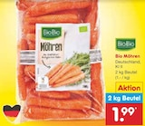 Bio Möhren von BioBio für 1,99 € bei Netto Marken-Discount im Angebot Bio Möhren von BioBio im aktuellen Netto Marken-Discount Prospekt