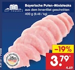 Grillfleisch im Netto Marken-Discount Prospekt Bayerische Puten-Ministeaks von Gut Ponholz im aktuellen Netto Marken-Discount Prospekt für 3,79 €