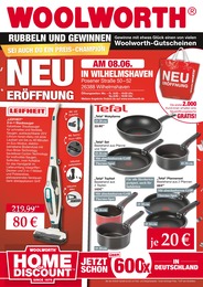Woolworth Prospekt für Varel mit 8 Seiten Woolworth Prospekt für Varel: Neueröffnung in Wilhelmshaven, 8 Seiten, 08.06.2023 - 08.06.2023