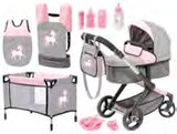 Kombi-Puppenwagen-Set Angebote von Bayer Design bei Lidl Waiblingen für 59,99 €