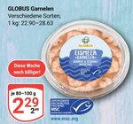 Aktuelle Garnelen Angebote bei GLOBUS in Erlangen Aktuelles Garnelen Angebot bei GLOBUS in Erlangen ab 2,29 €