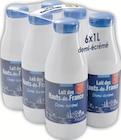 Lait demi-écrémé - LAIT DES HAUTS-DE-FRANCE en promo chez Intermarché Super Lille à 5,56 €