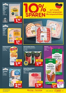 Wurst im aktuellen Netto Marken-Discount Prospekt (Essen) Wurst im Netto Marken-Discount Prospekt "Aktuelle Angebote" mit 66 Seiten (Essen)
