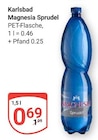 Aktuelle Mineralwasser Angebote bei GLOBUS in Leipzig Aktuelles Magnesia Sprudel Angebot bei GLOBUS in Leipzig ab 0,69 €