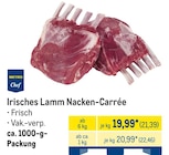 Aktuelle Lamm Angebote bei METRO in Trier Aktuelles Irisches Lamm Nacken-Carrée Angebot bei METRO in Trier ab 21,39 €