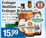 Weißbier von Erdinger im aktuellen Getränke City Prospekt für 15,99 €