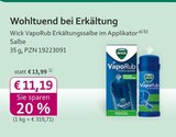 VapoRub Erkältungssalbe im Applikator bei mea - meine apotheke im Prospekt "" für 11,19 €