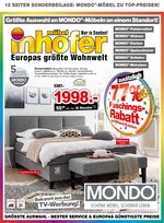 Möbel Inhofer Prospekt "Mondo", 12 Seiten, für Ingolstadt, 20.02.2020 - 29.02.2020 Möbel Inhofer Prospekt "Mondo", 12 Seiten, für Ingolstadt, 20.02.2020 - 29.02.2020