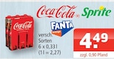 Coca-Cola Angebote bei Getränke Oase Hamm für 4,49 €