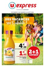 Catalogue U Express à Cagnes-sur-Mer, avec 16 pages Prospectus U Express à Cagnes-sur-Mer, "Des vacances 100% vitalité !", 16 pages, 03/08/2021 - 14/08/2021
