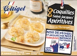 8 Coquilles Apéritives Saint-Jacques Sauce au Champagne OFG Surgelées - CELTIGEL en promo chez Intermarché Super Rennes à 2,20 €